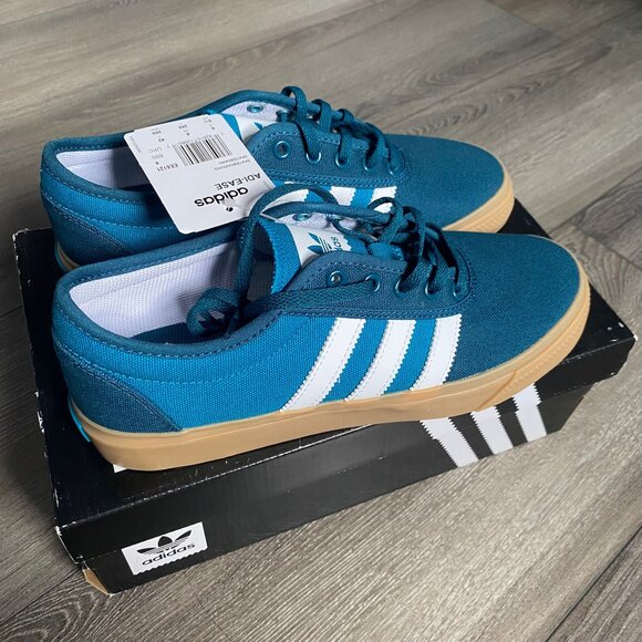 Adidas Blue/White Adiease Sneakers size 8.5 - Picture 2 of 5